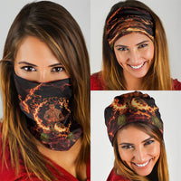 Samoa Siva Afi Dance Fireknife Neck Gaiter Polynesian Heritage Fire Dance