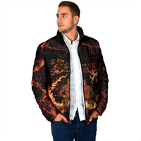 Samoa Siva Afi Dance Fireknife Padded Jacket Polynesian Heritage Fire Dance