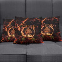 Samoa Siva Afi Dance Fireknife Pillow Cover Polynesian Heritage Fire Dance