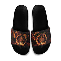 Samoa Siva Afi Dance Fireknife Slide Sandals Polynesian Heritage Fire Dance