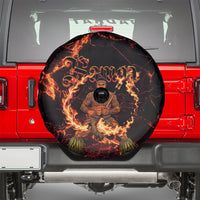 Samoa Siva Afi Dance Fireknife Spare Tire Cover Polynesian Heritage Fire Dance