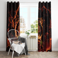 Samoa Siva Afi Dance Fireknife Window Curtain Polynesian Heritage Fire Dance