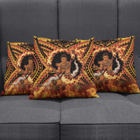 Samoa Siva Afi Dance Fireknife Pillow Cover Samoan Tribal Motif Dancing in the Fire