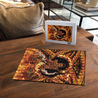 Samoa Siva Afi Dance Fireknife Puzzle Samoan Tribal Motif Dancing in the Fire