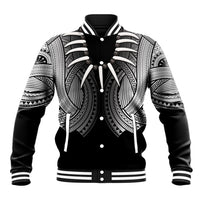 Samoan Ula Nifo Afi Tribal Baseball Jacket Polynesian Pattern