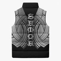 Samoan Ula Nifo Afi Tribal Sleeveless Puffer Jacket Polynesian Pattern