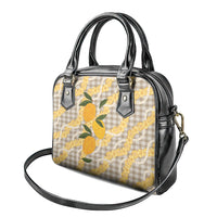 Maku'e Hawaiian Mango Palaka Shoulder Handbag Aloha Hibiscus Pikake Lei