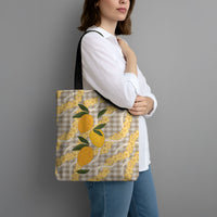 Maku'e Hawaiian Mango Palaka Tote Bag Aloha Hibiscus Pikake Lei