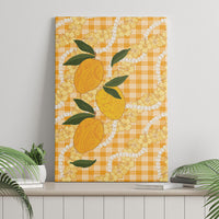 Alani Hawaiian Mango Palaka Canvas Wall Art Aloha Hibiscus Pikake Lei
