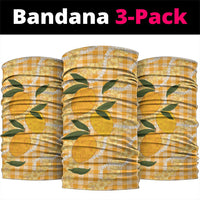 Alani Hawaiian Mango Palaka Neck Gaiter Aloha Hibiscus Pikake Lei