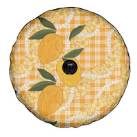 Alani Hawaiian Mango Palaka Spare Tire Cover Aloha Hibiscus Pikake Lei