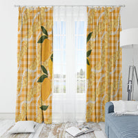 Alani Hawaiian Mango Palaka Window Curtain Aloha Hibiscus Pikake Lei