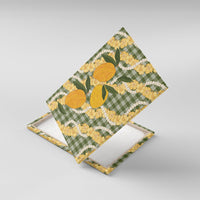 Uliuli Ahiahia Hawaiian Mango Palaka Canvas Wall Art Aloha Hibiscus Pikake Lei