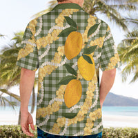 Uliuli Ahiahia Hawaiian Mango Palaka Hawaiian Shirt Aloha Hibiscus Pikake Lei