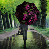 Hawaiian Mango Tribal Tattoo Umbrella Pink Pacific Traditional Pattern