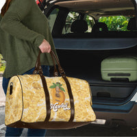 Hawaiian Mango Ukulele Travel Bag Retro Yellow Hibiscus Pikake Lei