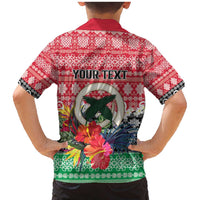 Personalised Vanuatu Joyeux Noel Family Matching Mermaid Dress and Hawaiian Shirt Proud To Be a Ni-Van Sand Drawing Art LT9 - Polynesian Pride