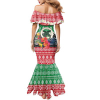 Personalised Vanuatu Joyeux Noel Family Matching Mermaid Dress and Hawaiian Shirt Proud To Be a Ni-Van Sand Drawing Art LT9 - Polynesian Pride
