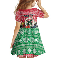 Personalised Vanuatu Joyeux Noel Family Matching Off Shoulder Maxi Dress and Hawaiian Shirt Proud To Be a Ni-Van Sand Drawing Art LT9 - Polynesian Pride