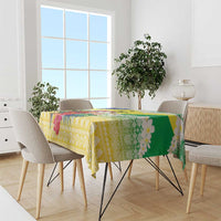 Personalised Malampa Joyeux Noel Tablecloth Proud To Be a Ni-Van Sand Drawing Art - Polynesian Pride