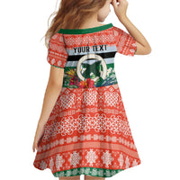 Personalised Penama Joyeux Noel Family Matching Off Shoulder Maxi Dress and Hawaiian Shirt Proud To Be a Ni-Van Sand Drawing Art LT9 - Polynesian Pride
