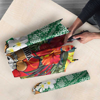 Personalised Penama Joyeux Noel Umbrella Proud To Be a Ni-Van Sand Drawing Art - Polynesian Pride