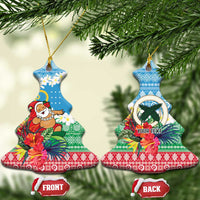 Personalised Sanma Joyeux Noel Ceramic Ornament Proud To Be a Ni-Van Sand Drawing Art - Polynesian Pride