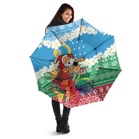 Personalised Sanma Joyeux Noel Umbrella Proud To Be a Ni-Van Sand Drawing Art LT9 - Polynesian Pride