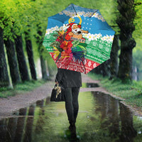 Personalised Sanma Joyeux Noel Umbrella Proud To Be a Ni-Van Sand Drawing Art LT9 - Polynesian Pride