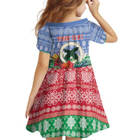 Personalised Shefa Joyeux Noel Family Matching Off The Shoulder Long Sleeve Dress and Hawaiian Shirt Proud To Be a Ni-Van Sand Drawing Art LT9 - Polynesian Pride