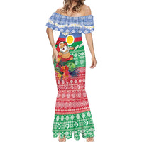 Personalised Shefa Joyeux Noel Mermaid Dress Proud To Be a Ni-Van Sand Drawing Art - Polynesian Pride