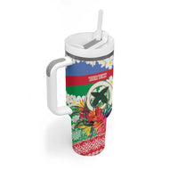 Personalised Shefa Joyeux Noel Tumbler With Handle Proud To Be a Ni-Van Sand Drawing Art LT9 - Polynesian Pride