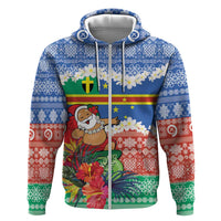 Personalised Tafea Joyeux Noel Hoodie Proud To Be a Ni-Van Sand Drawing Art - Polynesian Pride