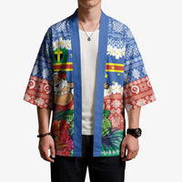 Personalised Tafea Joyeux Noel Kimono Proud To Be a Ni-Van Sand Drawing Art - Polynesian Pride