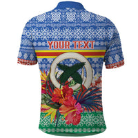 Personalised Tafea Joyeux Noel Polo Shirt Proud To Be a Ni-Van Sand Drawing Art - Polynesian Pride