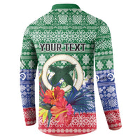 Personalised Torba Joyeux Noel Button Sweatshirt Proud To Be a Ni-Van Sand Drawing Art - Polynesian Pride