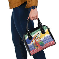 Personalised Torba Joyeux Noel Shoulder Handbag Proud To Be a Ni-Van Sand Drawing Art - Polynesian Pride