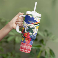 Personalised Torba Joyeux Noel Tumbler With Handle Proud To Be a Ni-Van Sand Drawing Art - Polynesian Pride