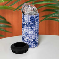 Mokihana Maile Ilima Leis Paniolo Palaka 4 in 1 Can Cooler Tumbler Hawaiian Polu Spirit LT9 - Polynesian Pride