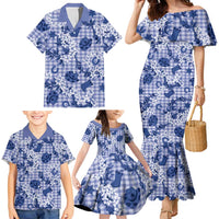 Mokihana Maile Ilima Leis Paniolo Palaka Family Matching Mermaid Dress and Hawaiian Shirt Hawaiian Polu Spirit LT9 - Polynesian Pride