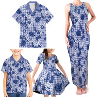 Mokihana Maile Ilima Leis Paniolo Palaka Family Matching Tank Maxi Dress and Hawaiian Shirt Hawaiian Polu Spirit LT9 - Polynesian Pride