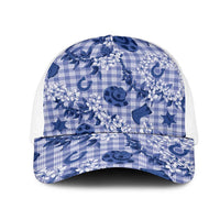 Mokihana Maile Ilima Leis Paniolo Palaka Mesh Trucker Cap Hawaiian Polu Spirit - Polynesian Pride