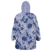 Mokihana Maile Ilima Leis Paniolo Palaka Wearable Blanket Hoodie Hawaiian Polu Spirit LT9 - Polynesian Pride
