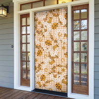 Mokihana Maile Ilima Leis Paniolo Palaka Door Cover Hawaiian Kula Spirit - Polynesian Pride