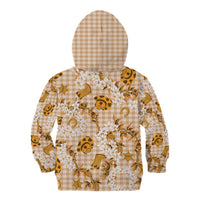 Mokihana Maile Ilima Leis Paniolo Palaka Kid Hoodie Hawaiian Kula Spirit LT9 - Polynesian Pride