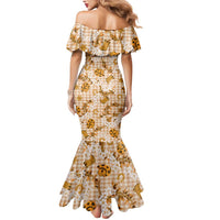 Mokihana Maile Ilima Leis Paniolo Palaka Mermaid Dress Hawaiian Kula Spirit - Polynesian Pride