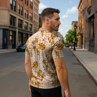 Mokihana Maile Ilima Leis Paniolo Palaka Zipper Polo Shirt Hawaiian Kula Spirit - Polynesian Pride
