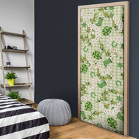 Mokihana Maile Ilima Leis Paniolo Palaka Door Cover Hawaiian Omaomo Ala Spirit - Polynesian Pride