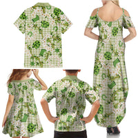 Mokihana Maile Ilima Leis Paniolo Palaka Family Matching Summer Maxi Dress and Hawaiian Shirt Hawaiian Omaomo Ala Spirit LT9 - Polynesian Pride