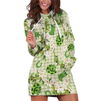 Mokihana Maile Ilima Leis Paniolo Palaka Hoodie Dress Hawaiian Omaomo Ala Spirit LT9 Green - Polynesian Pride